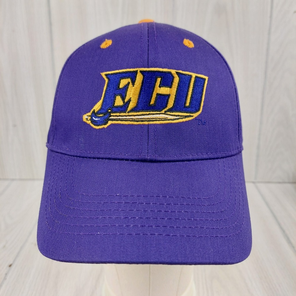 Captivating Headgear ECU Pirates‎ Hat Mens OSFA Purple NCAA Baseball Adjustable
